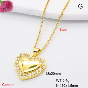 F6N408300vail-L002  Fashion Copper Necklace