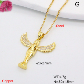 F6N408302avja-L002  Fashion Copper Necklace