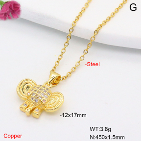 F6N408303vail-L002  Fashion Copper Necklace