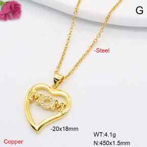 F6N408309avja-L002  Fashion Copper Necklace