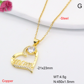 F6N408310baka-L002  Fashion Copper Necklace