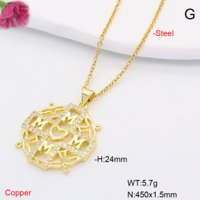 F6N408311aakl-L002  Fashion Copper Necklace