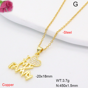 F6N408312avja-L002  Fashion Copper Necklace