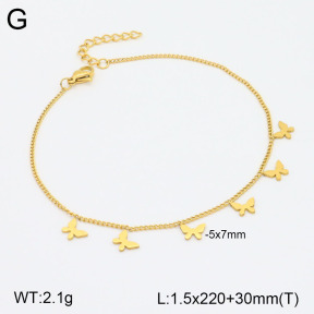 2A9001521aajl-413  Stainless Steel Anklets