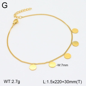 2A9001523aajl-413  Stainless Steel Anklets