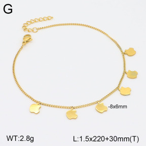 2A9001526aajl-413  Stainless Steel Anklets