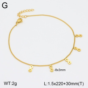 2A9001527aajl-413  Stainless Steel Anklets