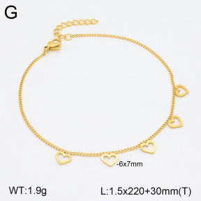 2A9001528aajl-413  Stainless Steel Anklets