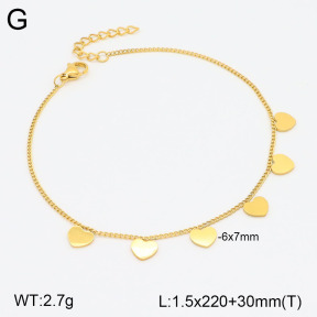 2A9001530aajl-413  Stainless Steel Anklets