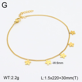 2A9001531aajl-413  Stainless Steel Anklets