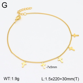 2A9001533aajl-413  Stainless Steel Anklets