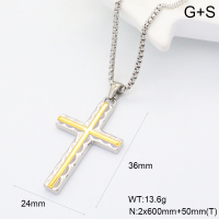GEN001930abol-066  Handmade Polished  Stainless Steel Necklace