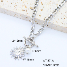 6N3001772vhha-908  Shell Bead  Stainless Steel Necklace