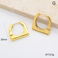 GEE002563bhia-066  Handmade Polished  Stainless Steel Earrings  BC24110261E