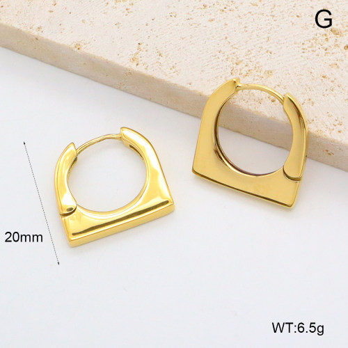 GEE002563bhia-066  Handmade Polished  Stainless Steel Earrings  BC24110261E