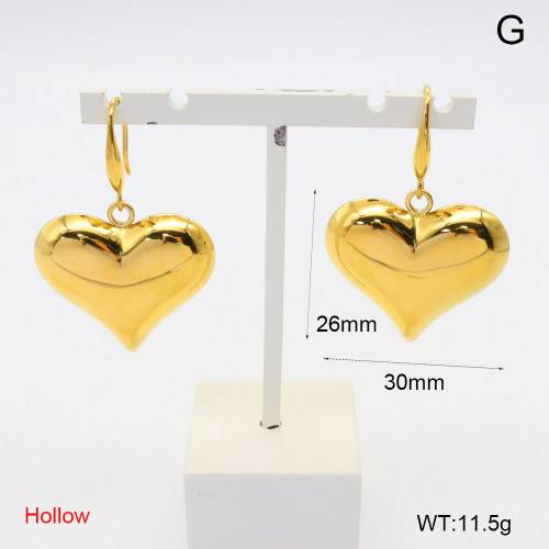 GEE002565vhov-066  Handmade Polished  Stainless Steel Earrings  BC25050037E