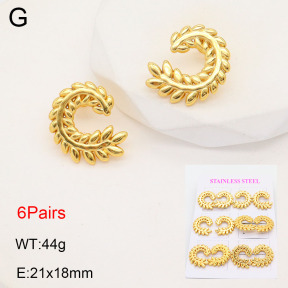 2E2005591vhmo-446  Stainless Steel Earrings