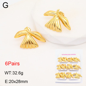 2E2005607vhmo-446  Stainless Steel Earrings