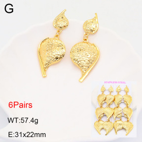 2E2005609vhpo-446  Stainless Steel Earrings