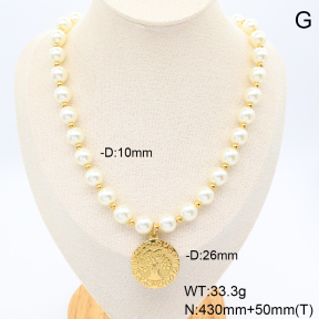 6N3001798vhha-464  Stainless Steel Necklace