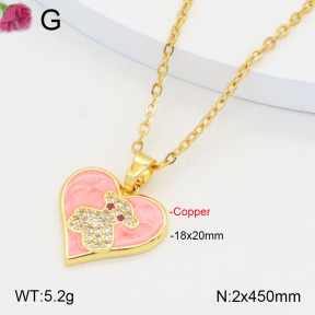 TN2000630vbnl-J183  Fashion Copper Bear Necklaces