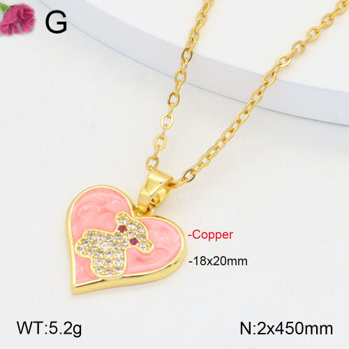 TN2000630vbnl-J183  Fashion Copper Bear Necklaces