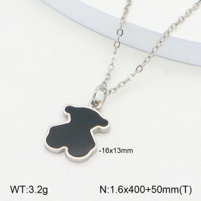 TN2000631aajl-434  SS Bear Necklaces