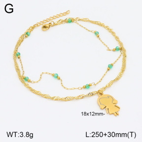 2A9001535bbml-350  Stainless Steel Anklets