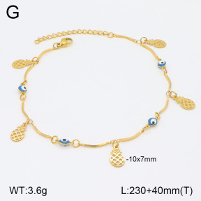 2A9001538bbml-350  Stainless Steel Anklets