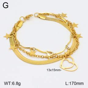 2B2003693bbov-350  Stainless Steel Bracelet