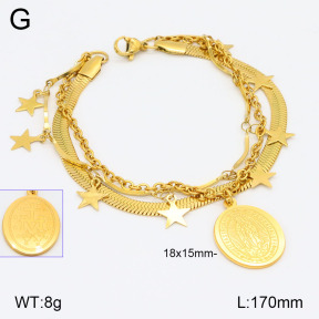 2B2003694bbov-350  Stainless Steel Bracelet