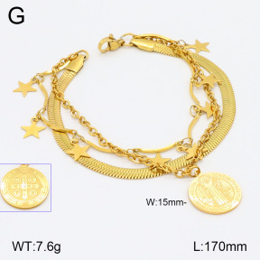 2B2003696bbov-350  Stainless Steel Bracelet