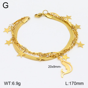 2B2003697bbov-350  Stainless Steel Bracelet