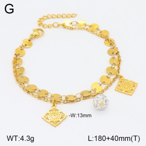 2B4004460bbml-350  Stainless Steel Bracelet