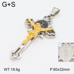 2P2004007bbov-239  Stainless Steel Pendant