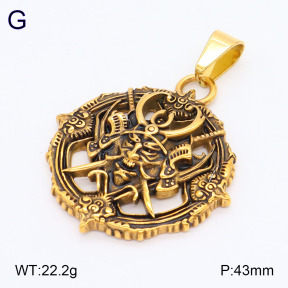 2P2004068bbov-239  Stainless Steel Pendant