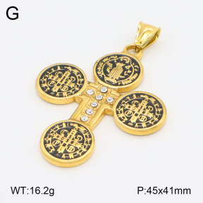 2P4001078bbov-239  Stainless Steel Pendant