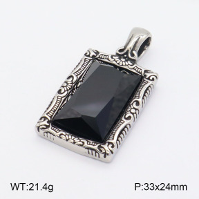 2P4001095bbov-239  Stainless Steel Pendant