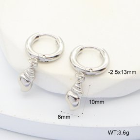 6E2007011vbpb-908  316 Pin PVD  Stainless Steel Earrings