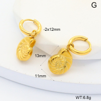 6E2007013bhva-908  316 Pin PVD  Stainless Steel Earrings