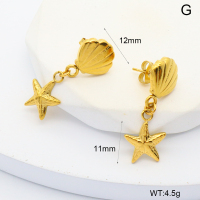 6E2007015vhha-908  316 Pin PVD  Stainless Steel Earrings