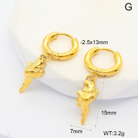 6E2007019bhva-908  316 Pin PVD  Stainless Steel Earrings