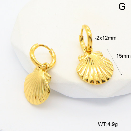 6E2007021bhva-908  316 Pin PVD  Stainless Steel Earrings