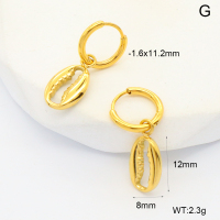 6E2007022bhva-908  316 Pin PVD  Stainless Steel Earrings