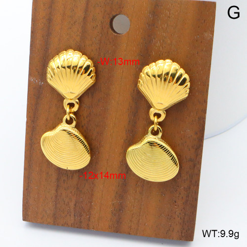 6E2007024vhha-908  316 Pin PVD  Stainless Steel Earrings