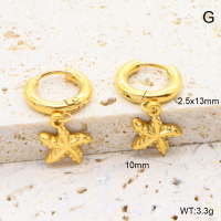 6E2007028bhva-908  316 Pin PVD  Stainless Steel Earrings