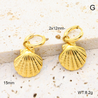 6E2007029bhva-908  316 Pin PVD  Stainless Steel Earrings