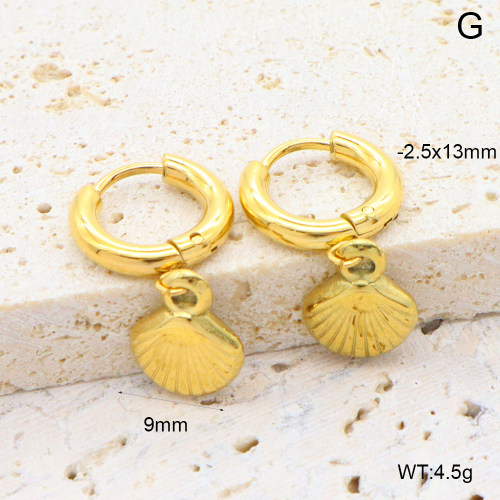 6E2007031bhva-908  316 Pin PVD  Stainless Steel Earrings