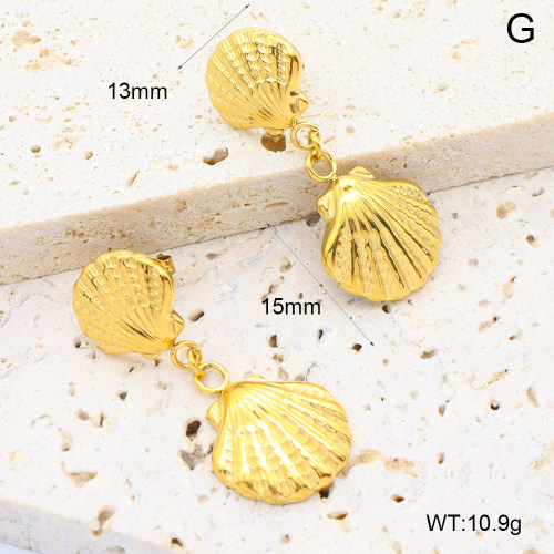 6E2007032vhhl-908  316 Pin PVD  Stainless Steel Earrings