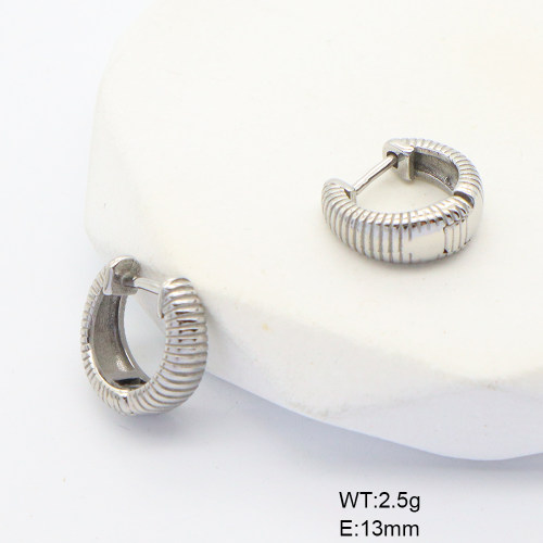 6E2007042bhva-106D  316 SS PVD,Handmade Polished  Stainless Steel Earrings